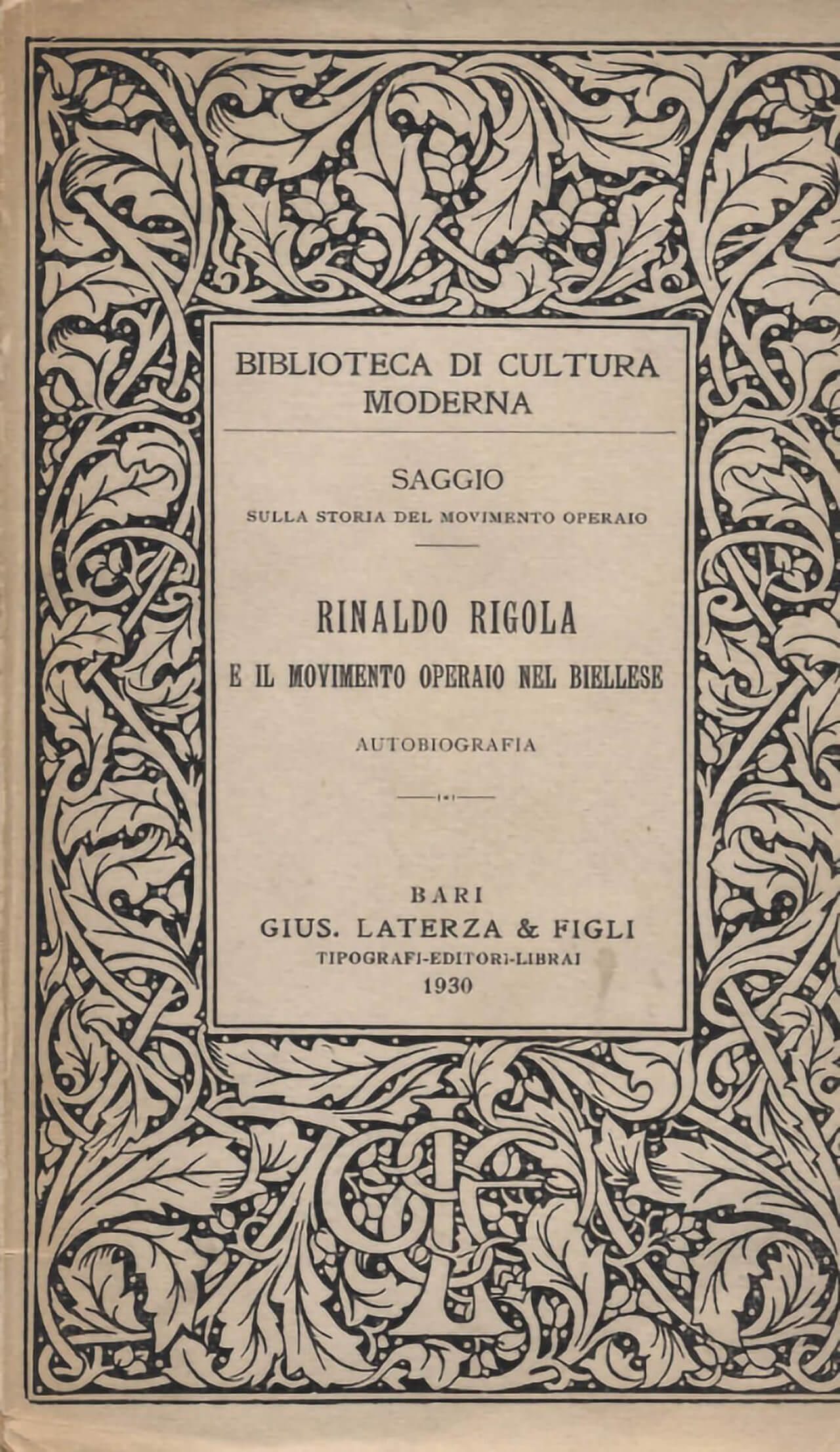 Monografia - Autobiografia Rigola